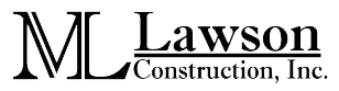 ML Lawson Construction Inc Logo